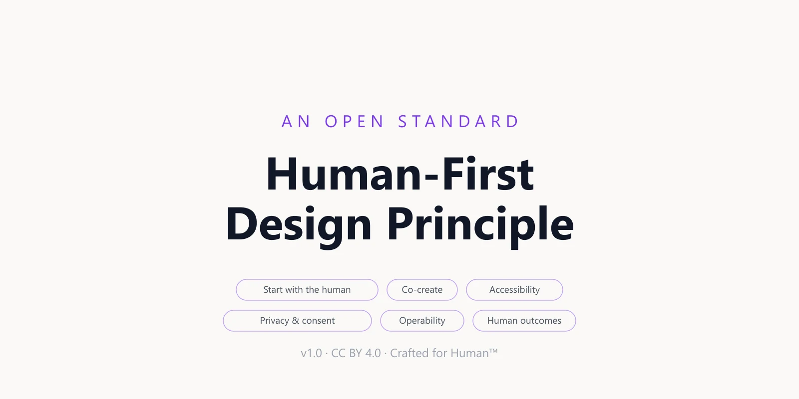 Human-First Design Principle